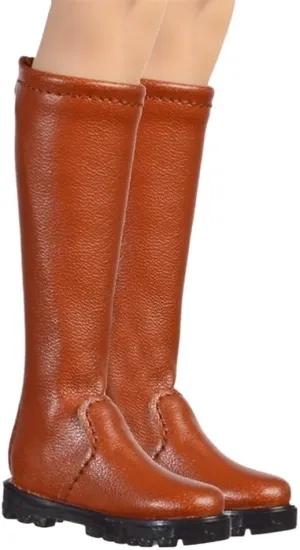 1/6 Scale Female Soldier Model Figure Doll Boots 8A1D for 12" Movable Doll Action Figure，Flexible Seamless Doll Miniatures Accessories Doll(Brown)