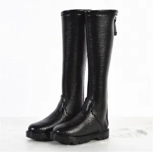 1/6 Scale Female Soldier Model Figure Doll Shoes Flat Boots 34KJ for 12" Movable Doll Action Figure，Doll Miniatures Accessories Doll(Black)