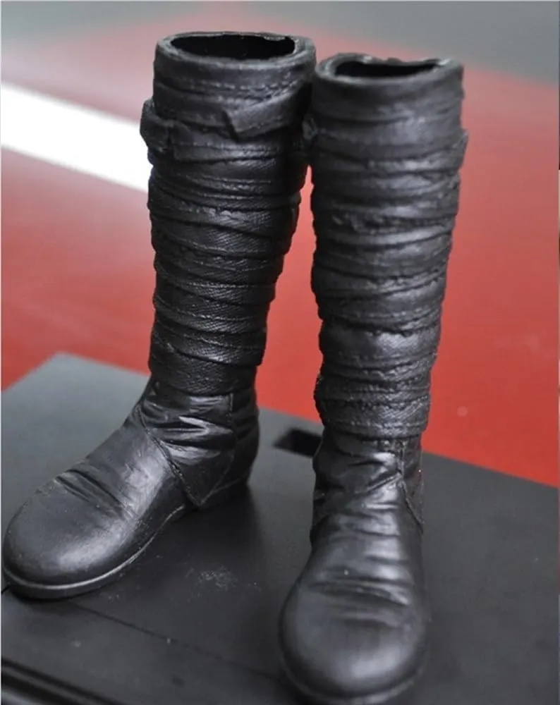 1/6 Scale Male Soldier Model Figure Doll Boots ER85 for 12" Movable Doll Action Figure，Flexible Seamless Doll Miniatures Accessories Doll