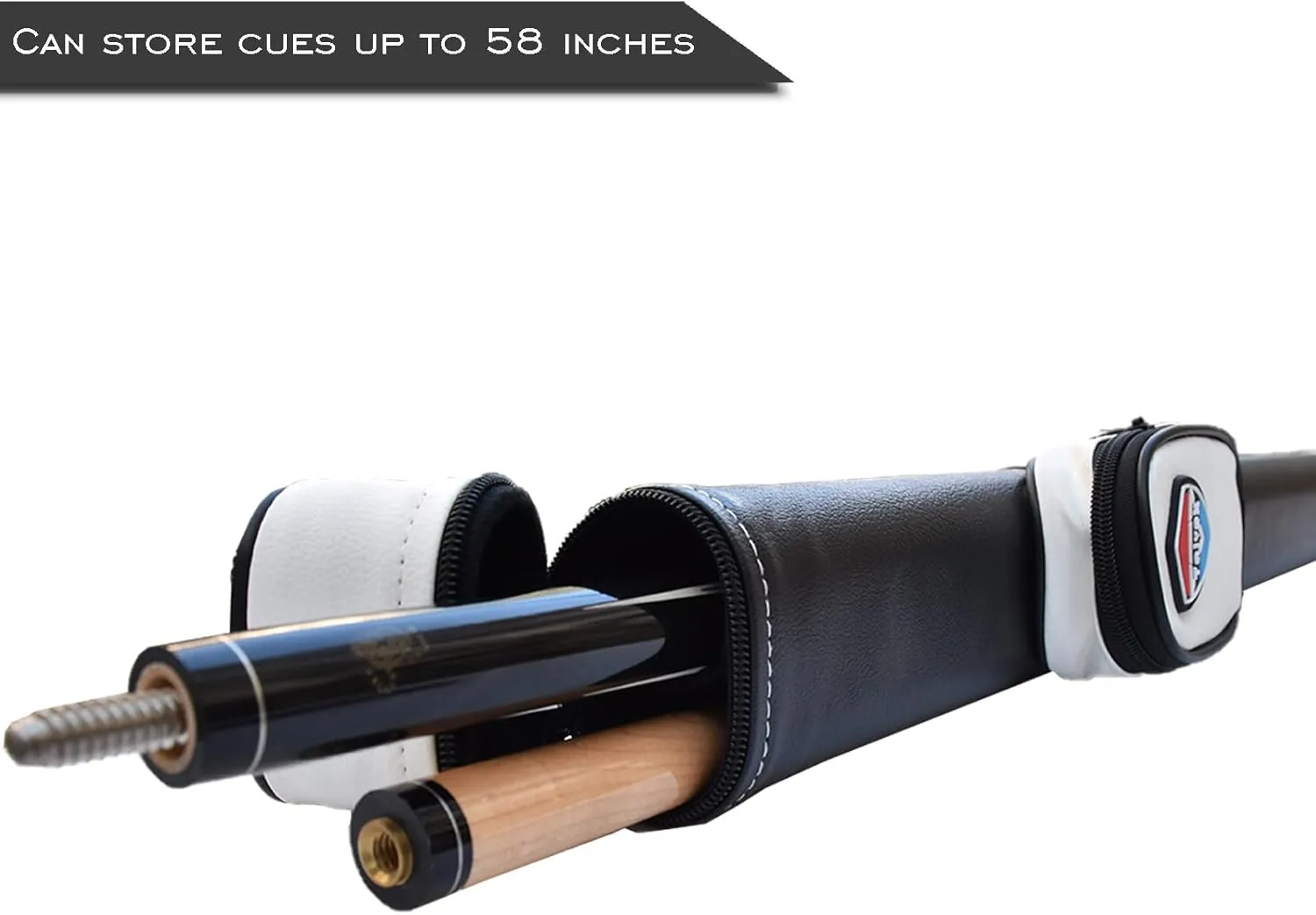 1x1 Hard cue case Pool Cue Billiard Stick Carrying Case(Holds 1 Butt/1 Shaft)