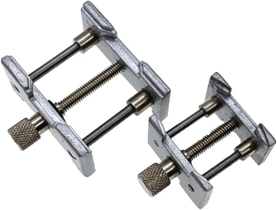 2 in 1 Mini Watches Clamp Watchmakers Durable Vise Movement Holder Movement Holder Adjustable Portable Clamp horloge gereedschap