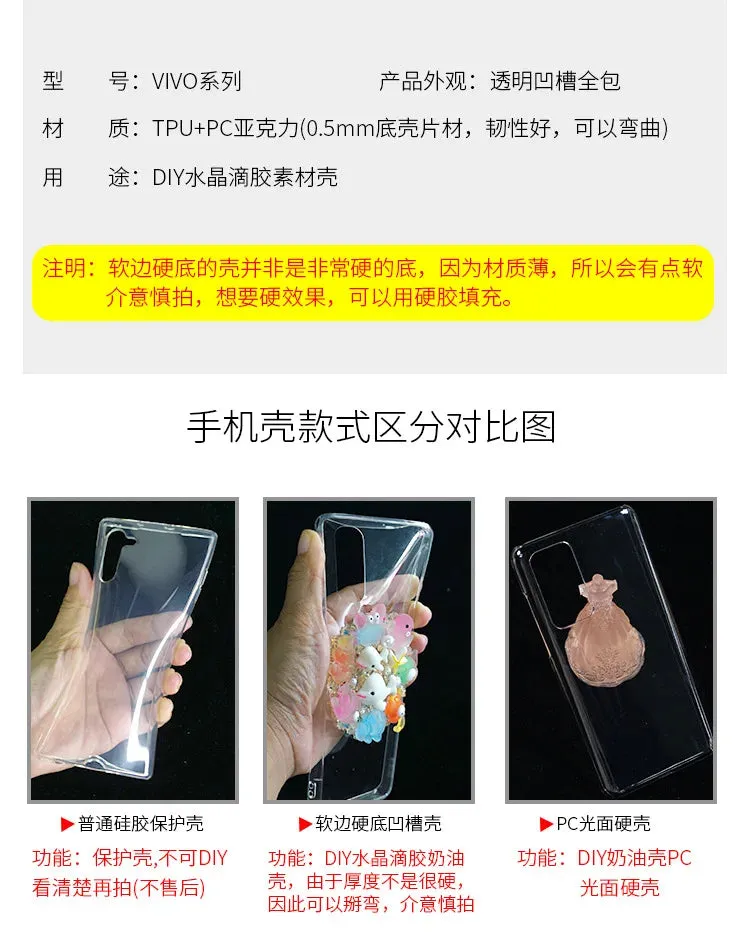 2-in-1 PC TPU Leather Case for Vivo/Oppo – Drop Protection