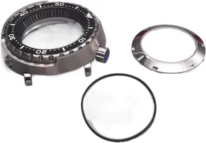 20ATM WaterProof Silver Tuna Can Dive Watch Case Sapphire Crystal Case compatible with Seiko NH35 NH36 Movement Watch Repair watch case