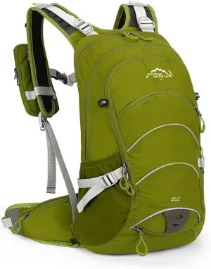 20L Unisex Casual Gym Backpack with Water Bag Compartment & Helmet mesh for Camping,Cycling,Hiking,Climbing & Travel.