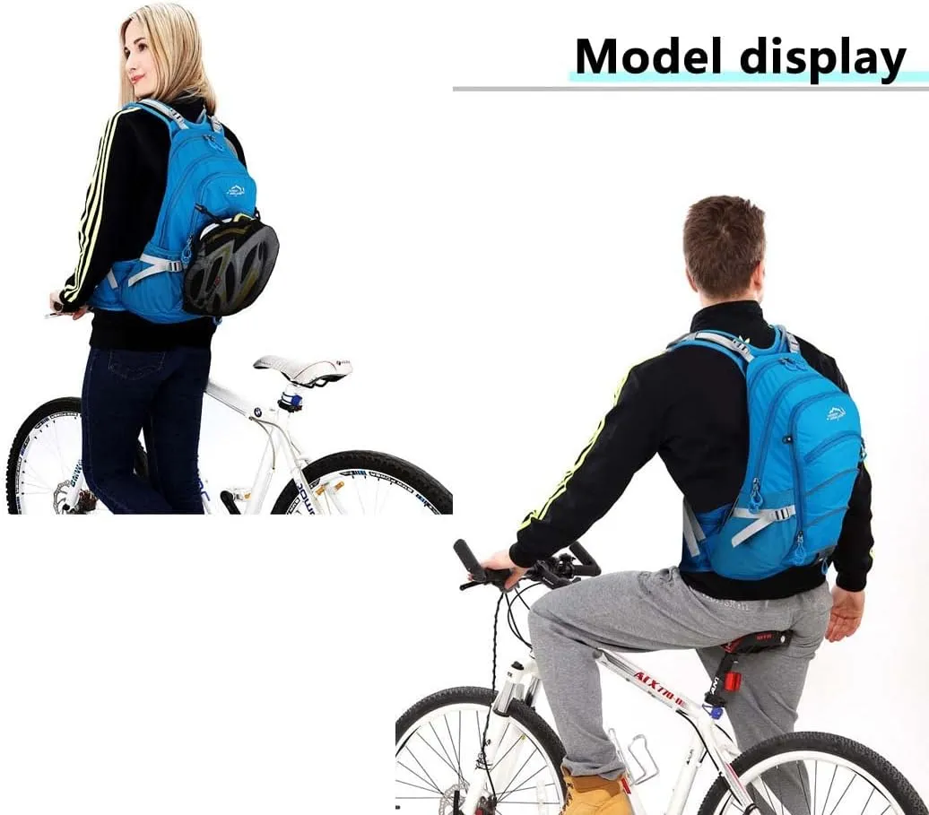 20L Unisex Casual Gym Backpack with Water Bag Compartment & Helmet mesh for Camping,Cycling,Hiking,Climbing & Travel.