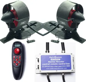 24V 150KV Underwater Thruster U92 Set,with 6 Channel Remote Control and ESC,23.6Kg(52.1LBS) Thrust Brushless Motor,for Kayaks/Inflatable Boats/Paddle Boards