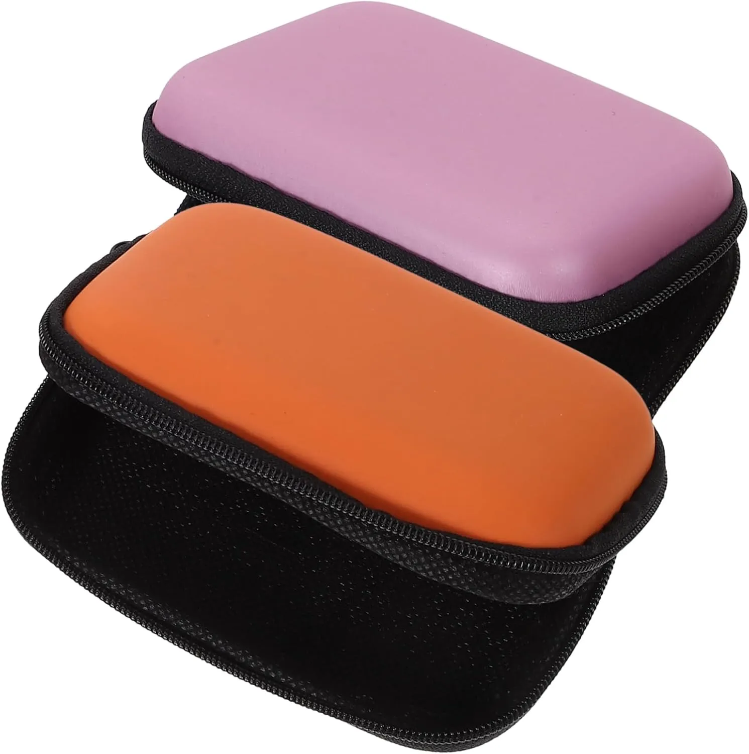 2pcs Shockproof Mini Bag Travel Cords Case HDD Storage Protective Bag Hard Case Hard Drive Cover Earphone Case Travel Flash Disk Holder Mobile Hard Disk Case for HDD Aluminum Alloy