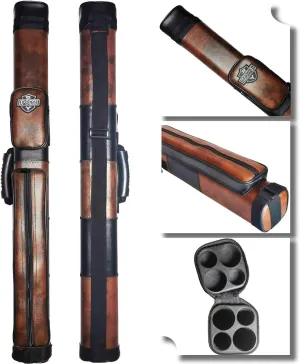 2x2 Hard cue case Square Pool Cue Billiard Stick Carrying Case
