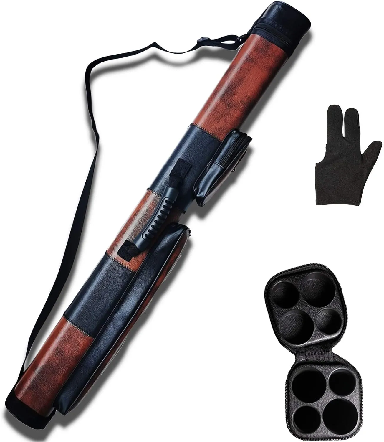 2x2 Hard cue case Square Pool Cue Billiard Stick Carrying Case