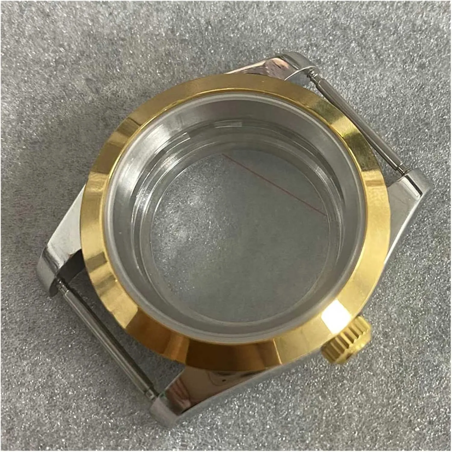 39MM Transparent Bottom Watch Case Sapphire Glass Watch Case Cover Kits For NH35/NH36/4R Movement watch case
