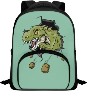 3D Cartoon Dinosaur School Bag Backpack Purse for Teen Girls Boys Bookbag Elementary Middle School Lightweight Kids Schoolbags Shoulder Bag Daypack