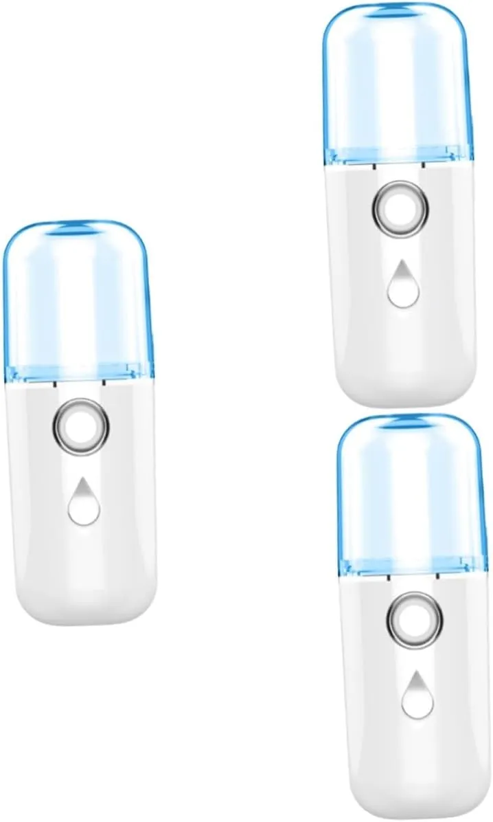 3pcs Mini Handheld Beauty Instrument USB Charged Portable Humidifier Face Humidifier Random Style