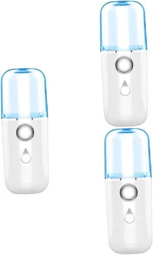 3pcs Mini Handheld Beauty Instrument USB Charged Portable Humidifier Face Humidifier Random Style