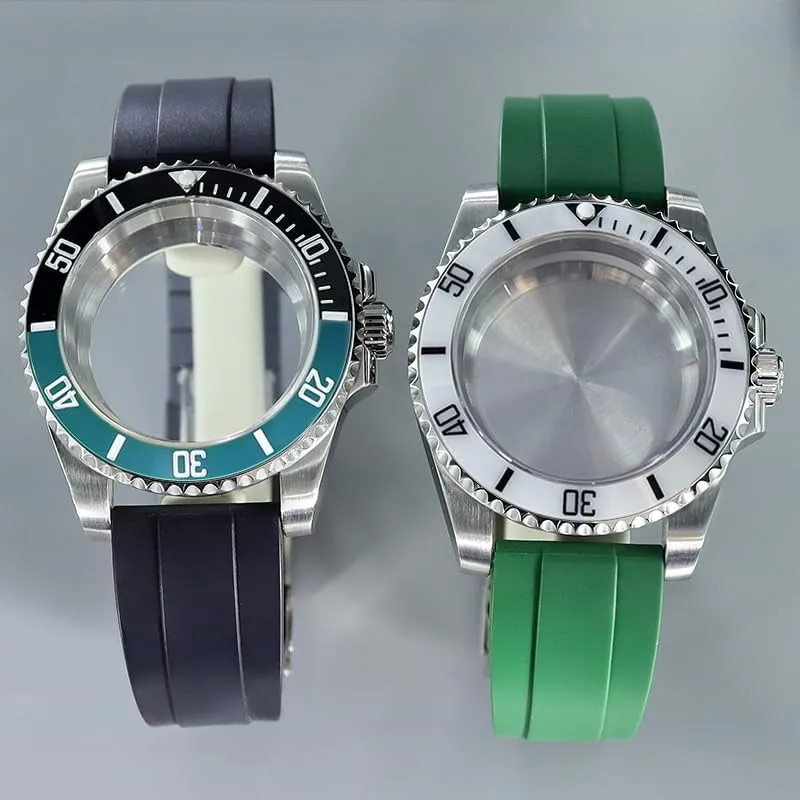 40MM Watch Case Parts Stainless Steel Vintage Mechanical Watch Case for NH34 NH35 NH36 NH38 8215 2824 Movement