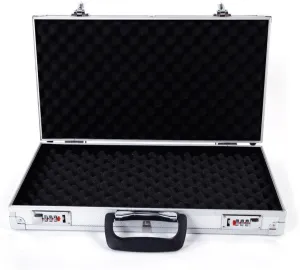 45 X 25 X 7.5cm Gun Case for Pistol and Handgun | Hard Lockable Gun Carrying Case, Aluminum New Framed Locking Gun Pistol Handgun Lock Box,Gun Safe of Small Size fits with Pistols