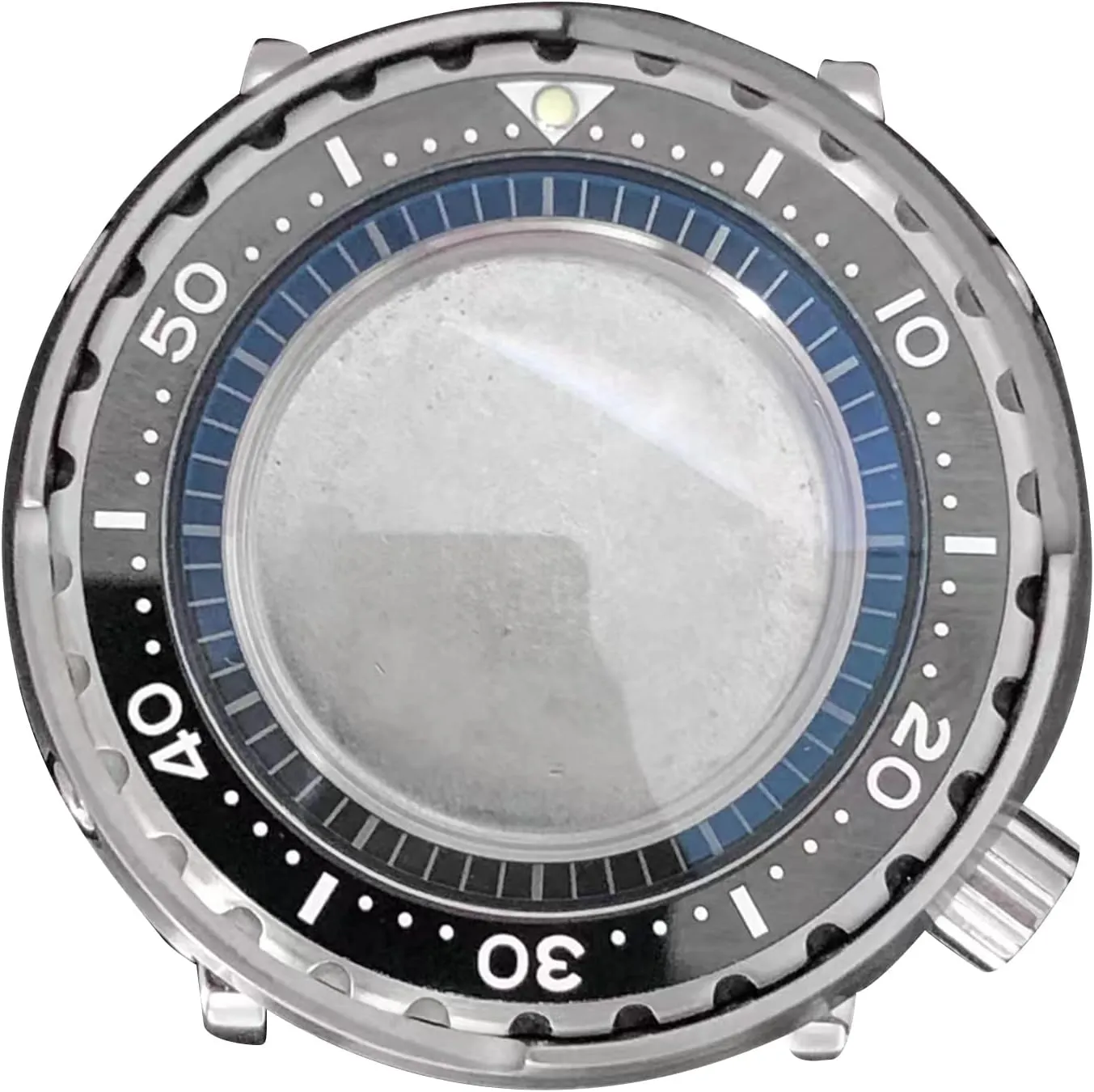 45mm Stainless Steel Watch Case Mineral Glass Mechanical Movement for NH35/NH36 DIY Part