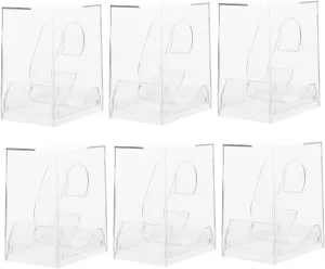 6pcs Watch Display Boxes Watch Storage Case for Men Women Round Display Durable Easy to Carry Store Protective