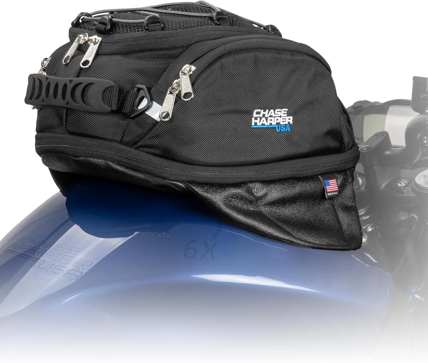 6X Magnetic Tank Bag - Water-Resistant, Tear-Resistant, Industrial Grade Ballistic Nylon with Anti-Scratch Rubberized Polymer Bottom, Super Strong Neodymium Magnets