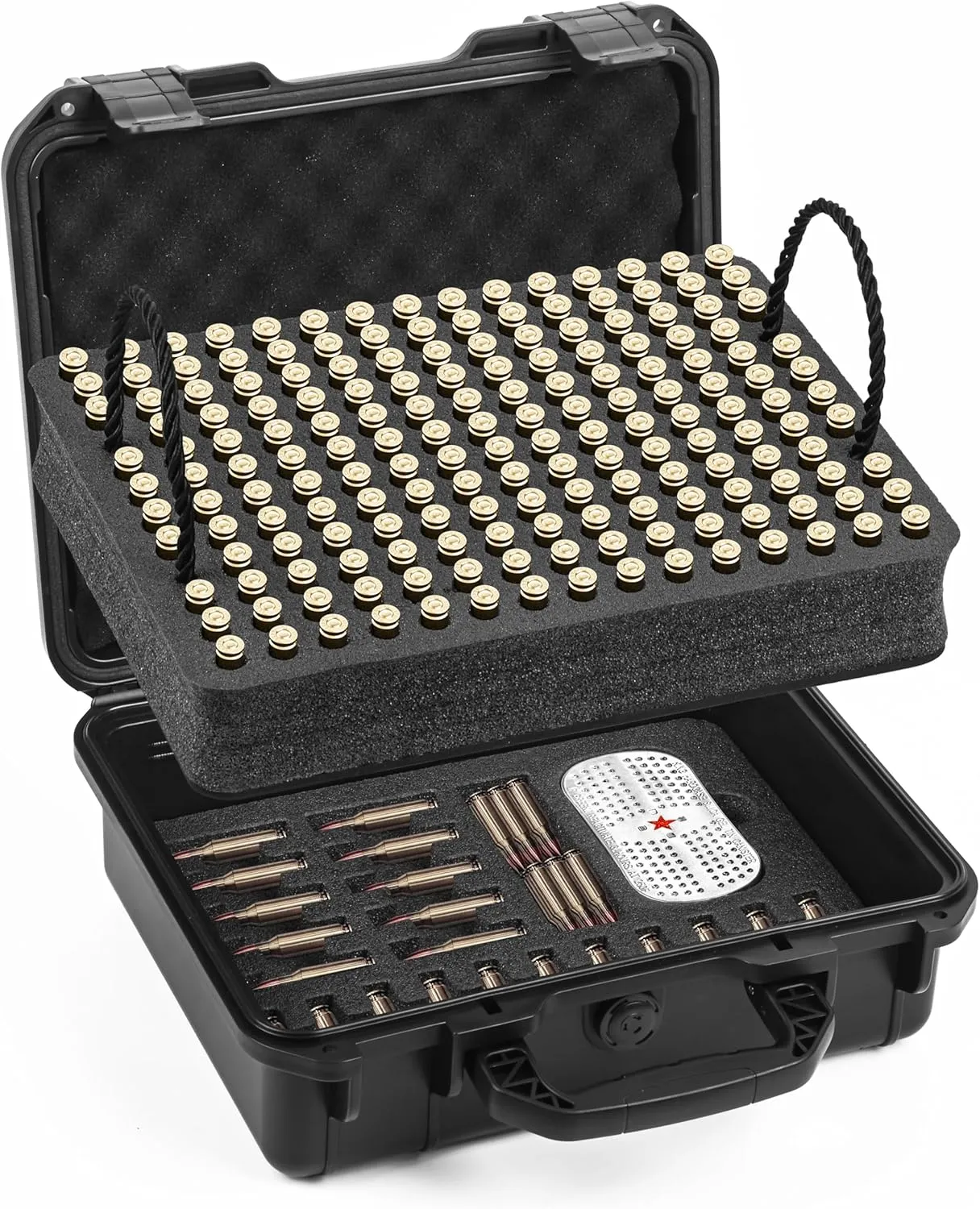 7.62x39 Ammo Case – Waterproof, Shockproof, Lockable Ammo Storage Case with Desiccant for Outdoor Shooting&Transportation – Holds 200 Rounds of 7.62x35mm/7.62x40 WT