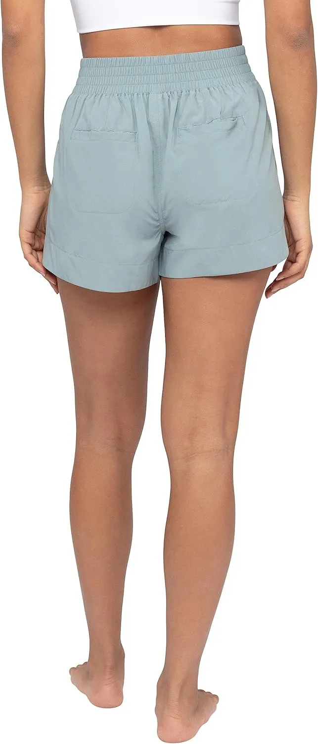 90 Degree By Reflex Stretch Woven Lightweight Walking Shorts with Side Pockets