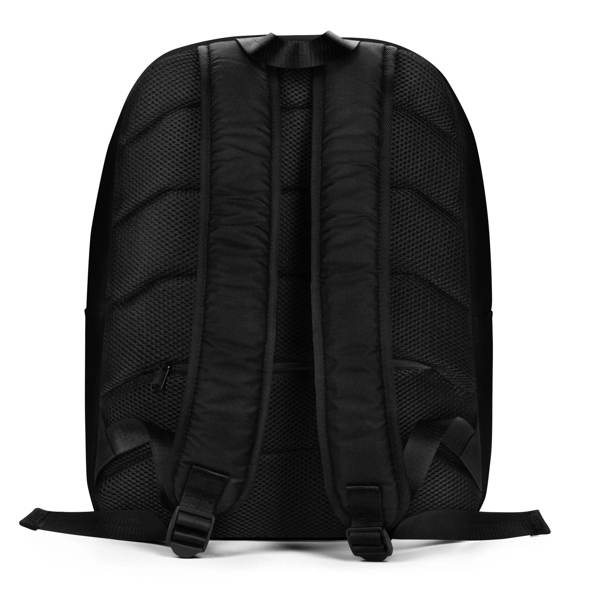 90s Happy Face Black Minimalist Backpack