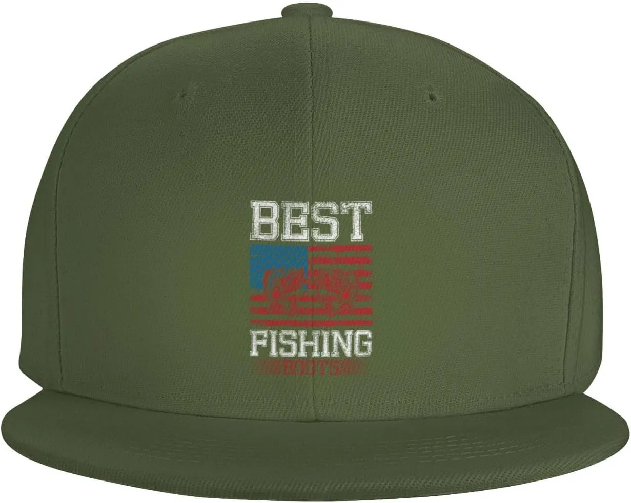 Adjustable Best Fishing Boots Snapback Hat for Men Women Baseball Cap Dad Hats