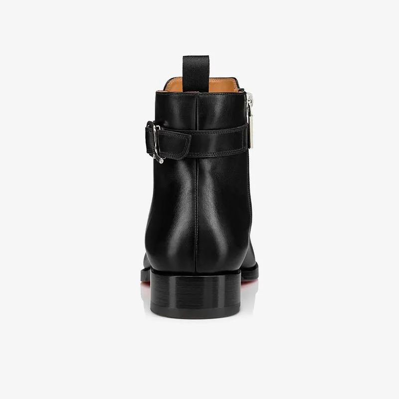 Adjustable Black Tapered Boot