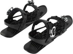 Adjustable Mini Ski Shoes - Black - Versatile Outdoor Ski Boots for All Adults - Ideal for Snowboarding, CrossCountry Skiing, and Winter Adventures