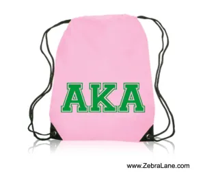 AKA Nylon Lightweight Drawstring Backpack