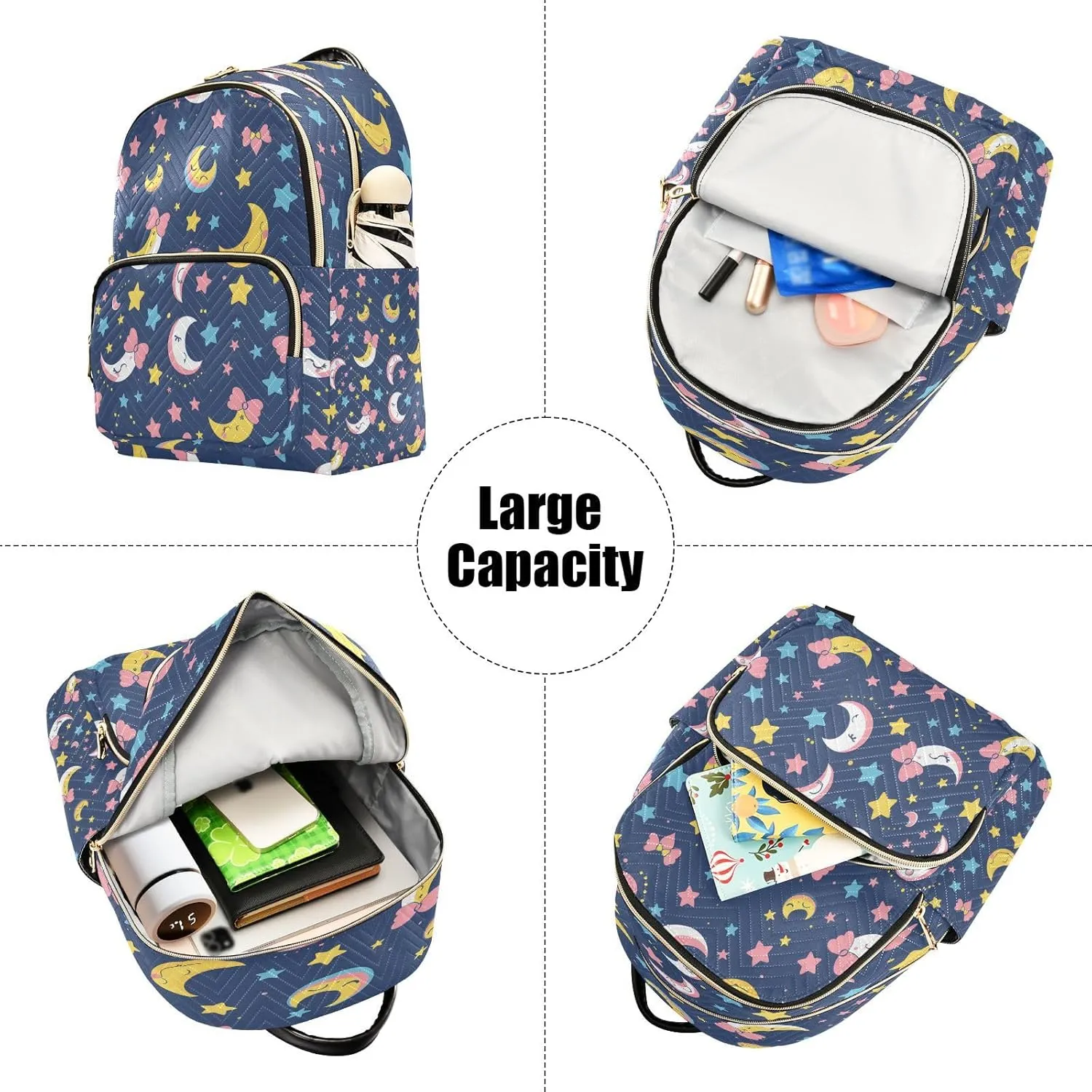ALAZA A Kawaii Sailor Moon Mini Backpack Purse for Women Travel Bag Lightweight Shoulder Bag Fashion Daypack