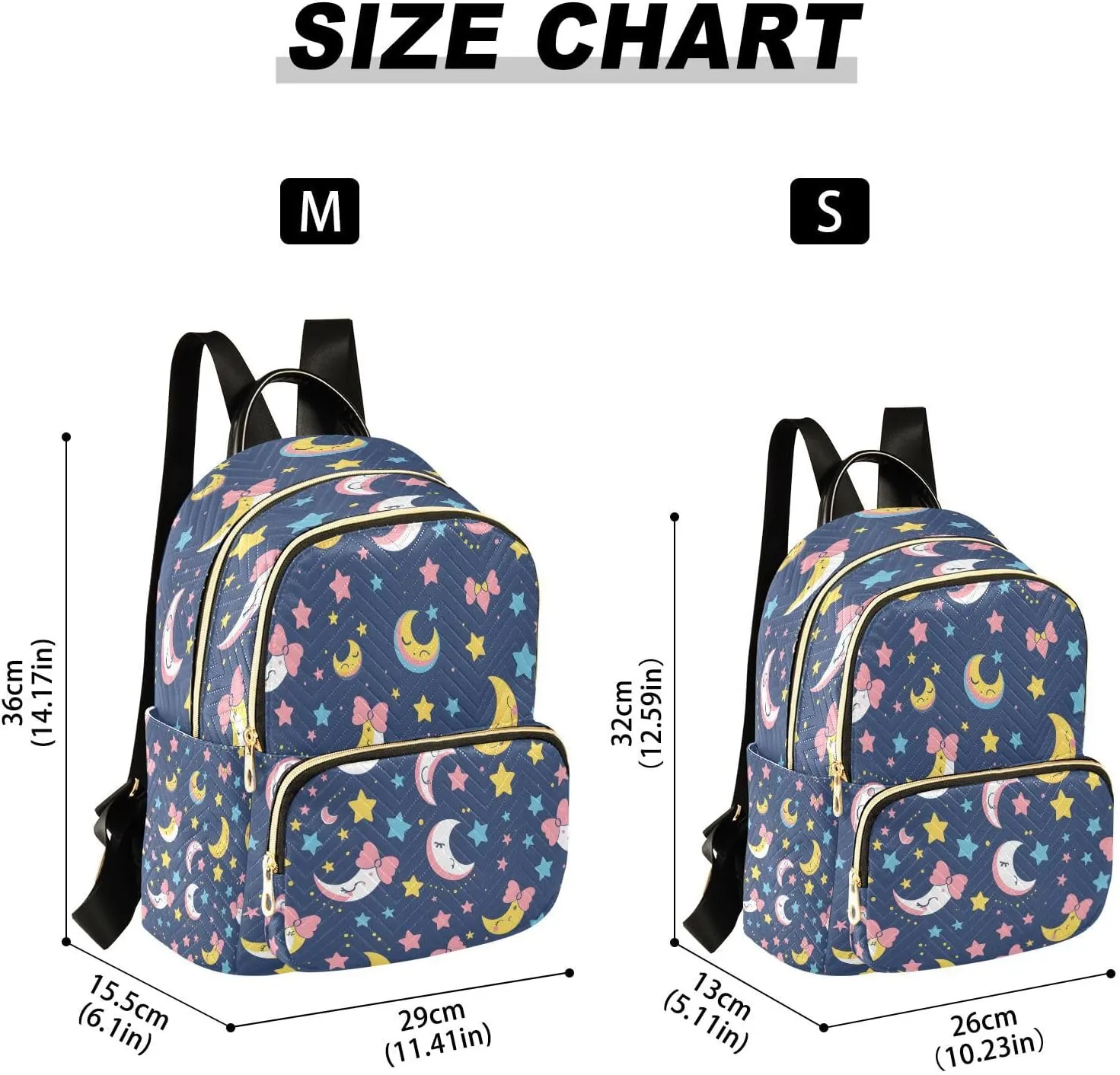 ALAZA A Kawaii Sailor Moon Mini Backpack Purse for Women Travel Bag Lightweight Shoulder Bag Fashion Daypack