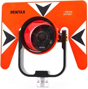 All-Metal Single Tilt Prism Set Fits All 0/-30mm Offset Total Stations Surveying With Case Soft Bag