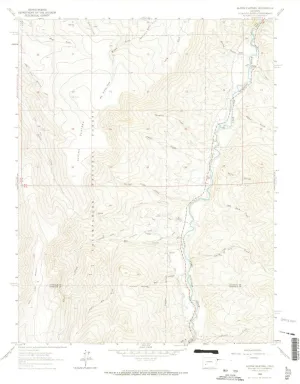 Alpine Plateau CO topo map, 1:24000 Scale, 7.5 X 7.5 Minute, Historical, 1963, Updated 1966, 27.2 x 22 in