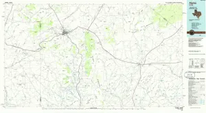 Alpine TX topo map, 1:100000 Scale, 30 X 60 Minute, Historical, 1985, Updated 1985, 24.1 x 43.9 in