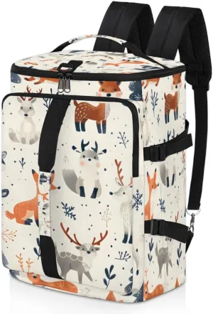 Animals Travel Backpack Carry On Flight Approved for Women Men, 18.9 Inch Large Jungle Animal Airline Approved Luggage Weekender Backpacks