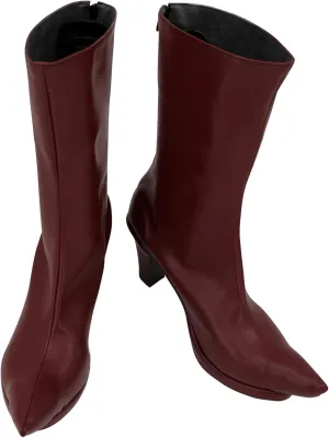 Anime Alastor Cosplay Shoes Red Alastor Boots for Women Halloween Carnival Party
