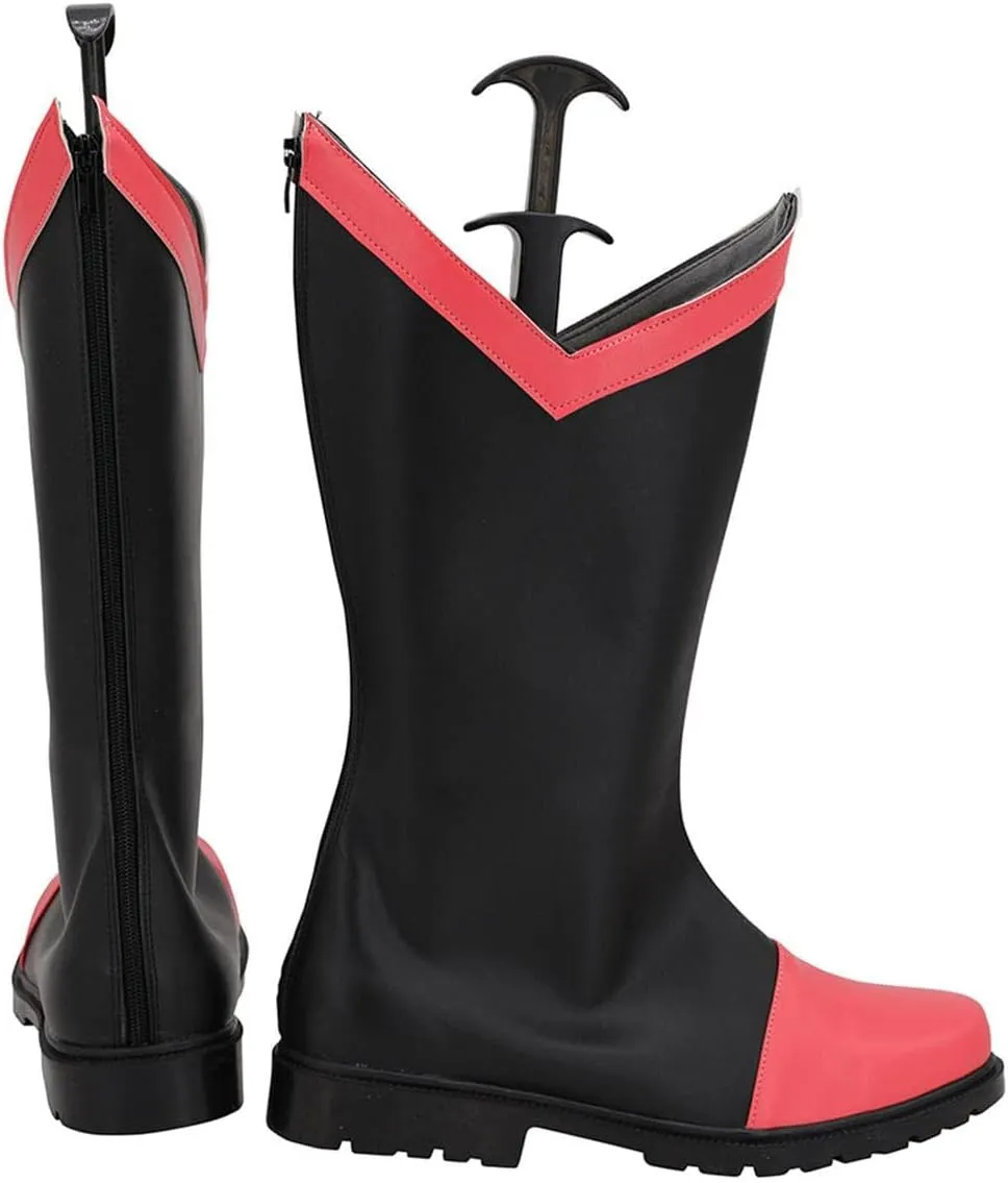 Anime Blitzo Cosplay Shoes Red Blitzo Boots for Women Halloween Carnival Party