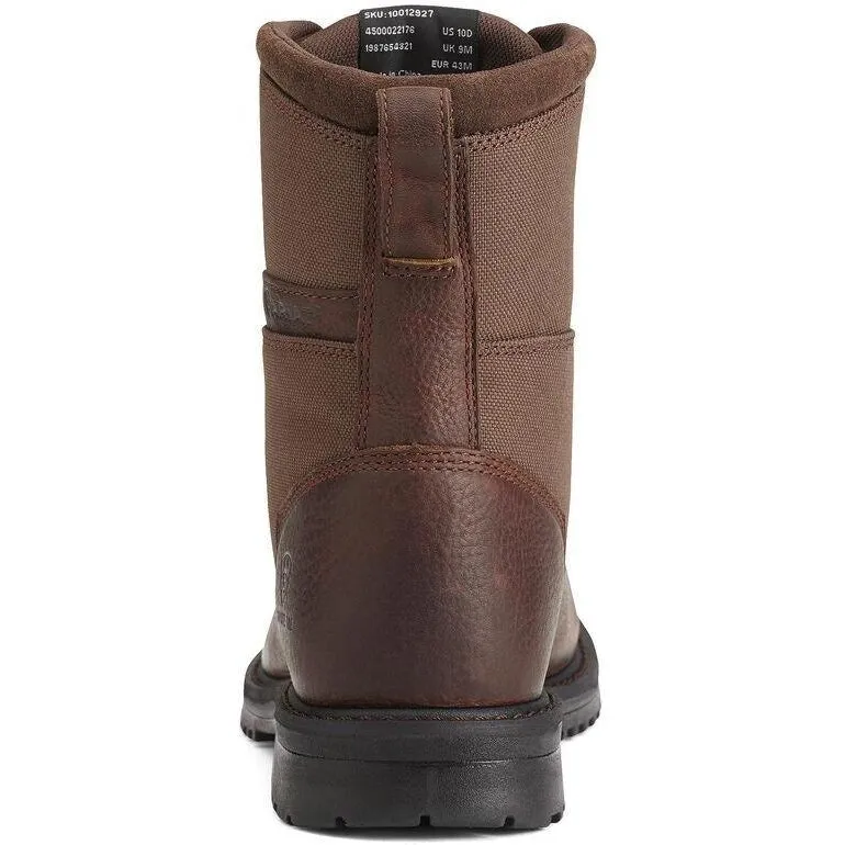 Ariat Men's RigTek 8" Wide Composite Toe Western Work Boot- Brown - 10012927