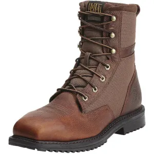 Ariat Men's RigTek 8" Wide Composite Toe Western Work Boot- Brown - 10012927