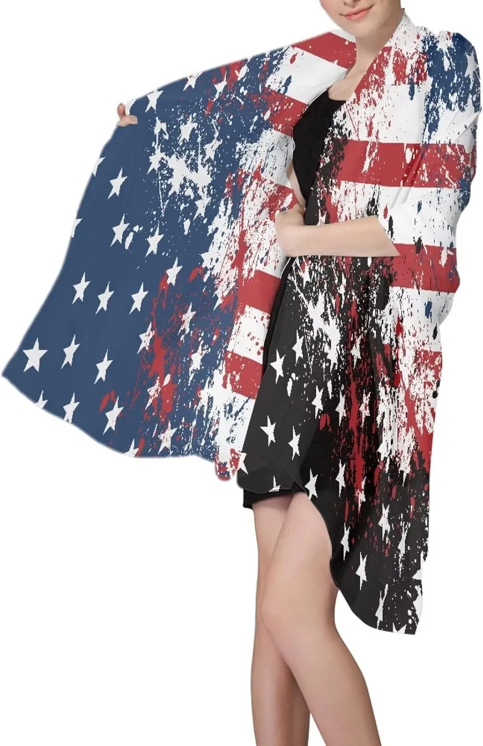 Artistic American Flag Beach Blanket Waterproof Sandproof Oversized Lightweight for Adults Blanket Beach Large Picnic Mat Beach Blanket for Travel Camping Hiking Picnic Large