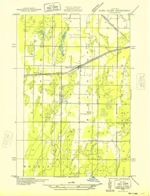 Bark River NE MI topo map, 1:31680 Scale, 7.5 X 7.5 Minute, Historical, 1932, 20.9 x 16 in