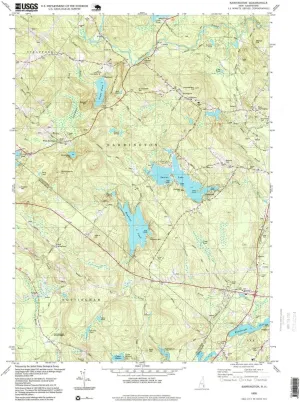 Barrington NH topo map, 1:24000 Scale, 7.5 X 7.5 Minute, Historical, 1995, Updated 1999, 26.9 x 22 in