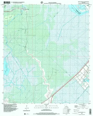 Bayou Boeuf LA topo map, 1:24000 Scale, 7.5 X 7.5 Minute, Historical, 1998, Updated 2000, 26.8 x 21.6 in