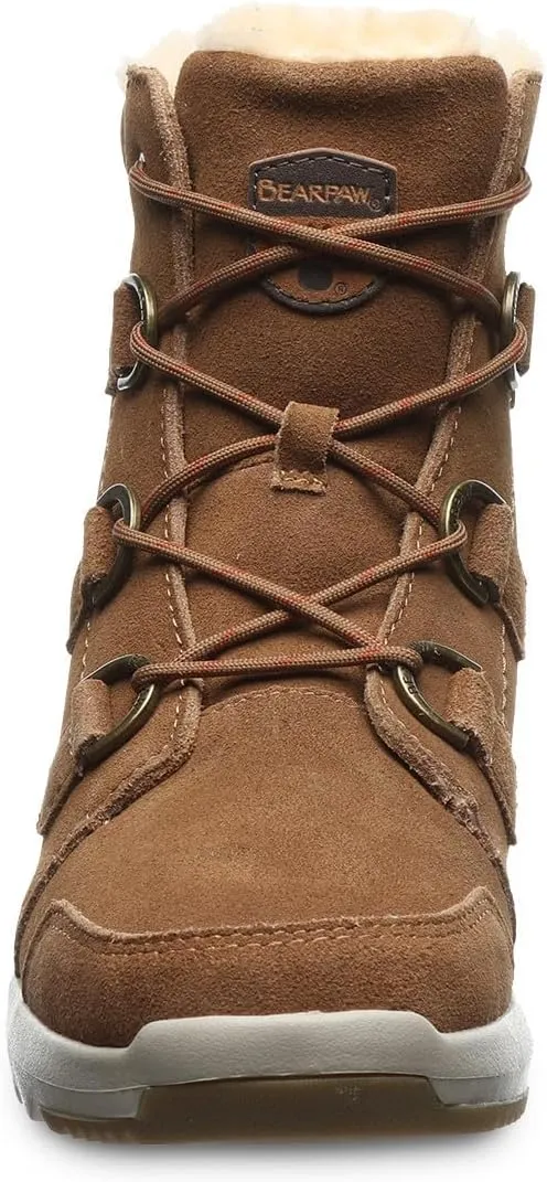 BEARPAW Womens Tyra Faux Fur Lined Suede Winter & Snow Boots