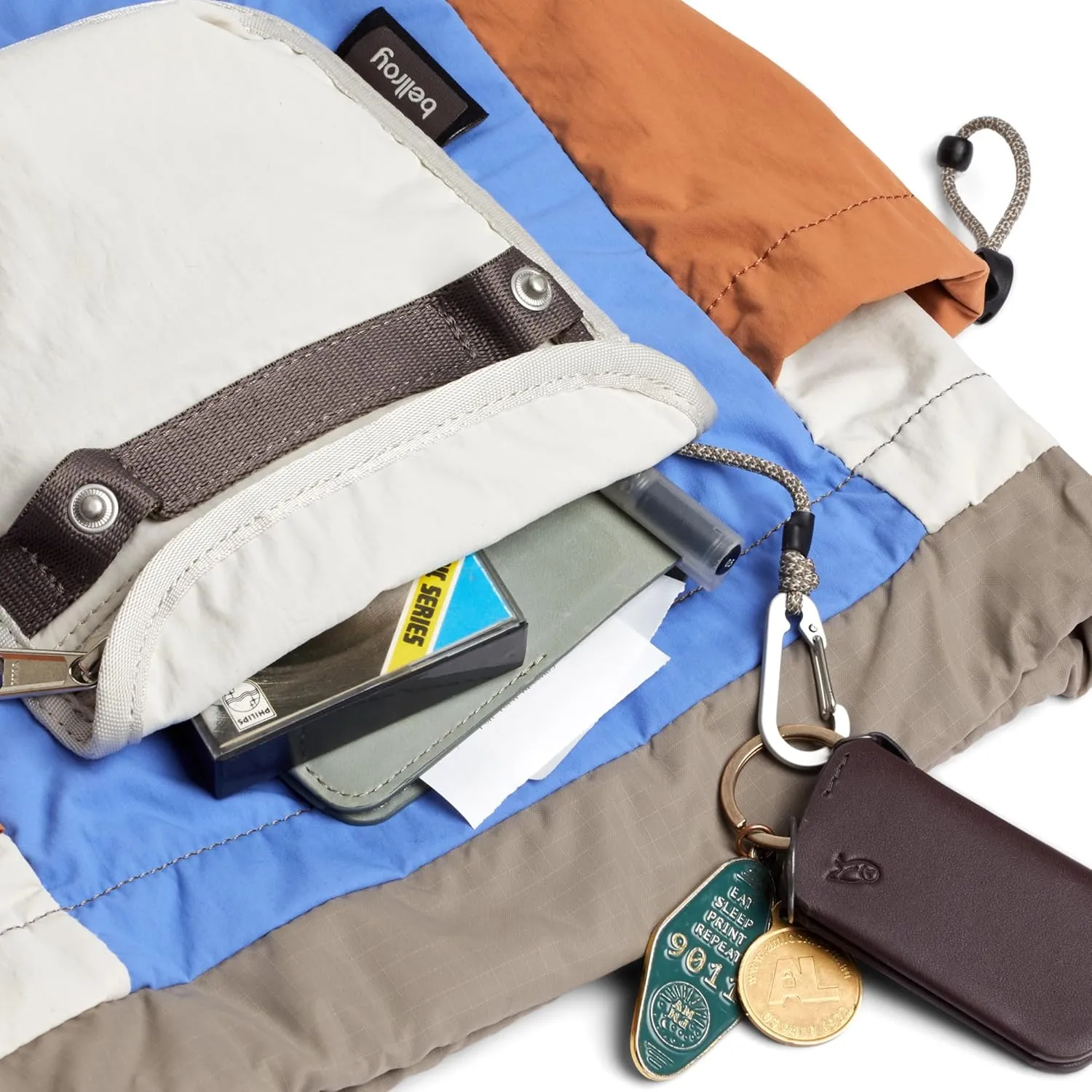 Bellroy Cinch Minipack (lightweight 9 liter backpack with external organization and adjustable shoulder straps) - Laguna