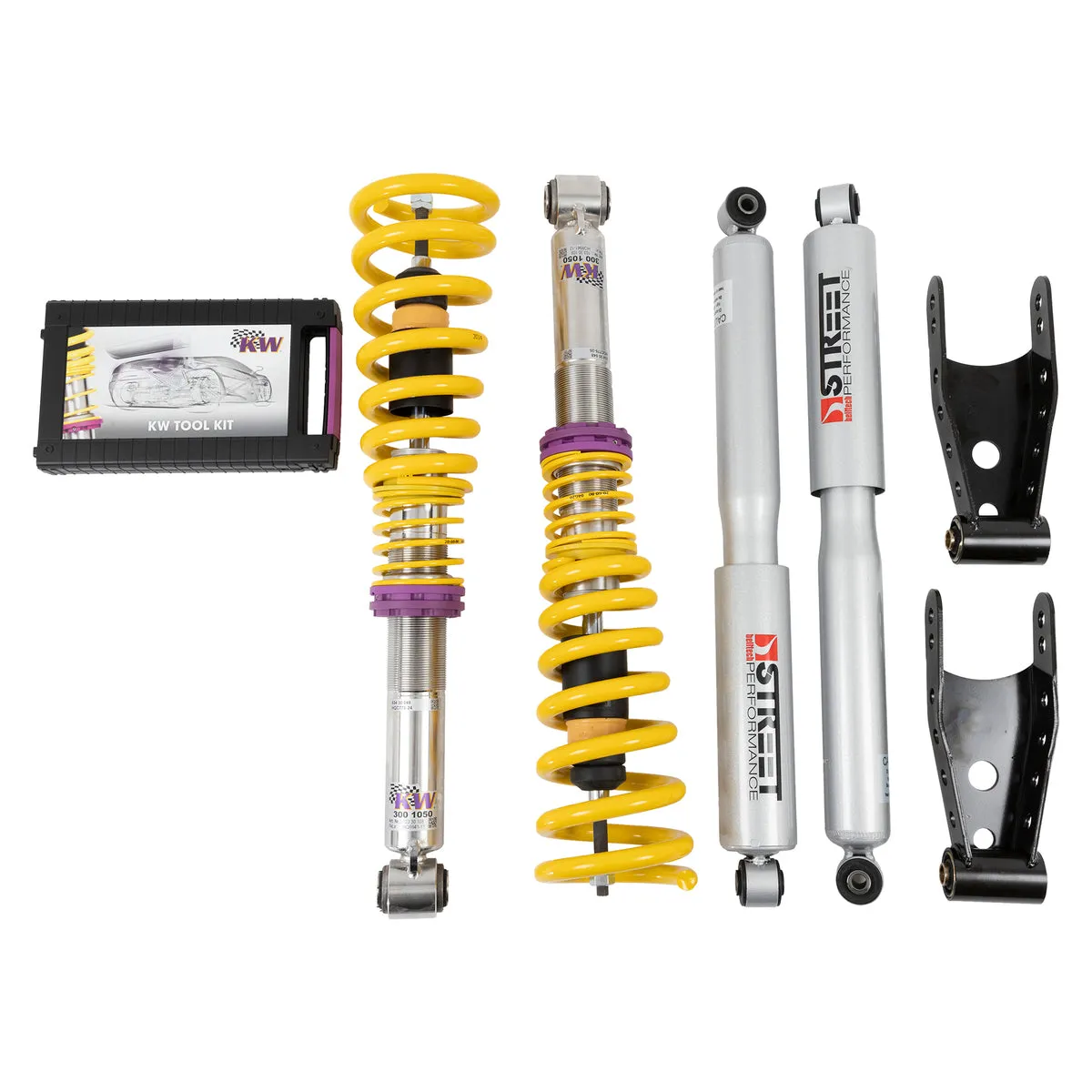 Belltech 15008 Coilover Adjustable Spring Lowering Kit Factory PreSet Fixed Damping, 0-3" Height Adjustable Drop