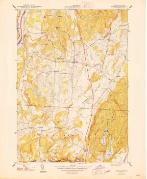 Benson VT topo map, 1:24000 Scale, 7.5 X 7.5 Minute, Historical, 1948, 26.7 x 22 in