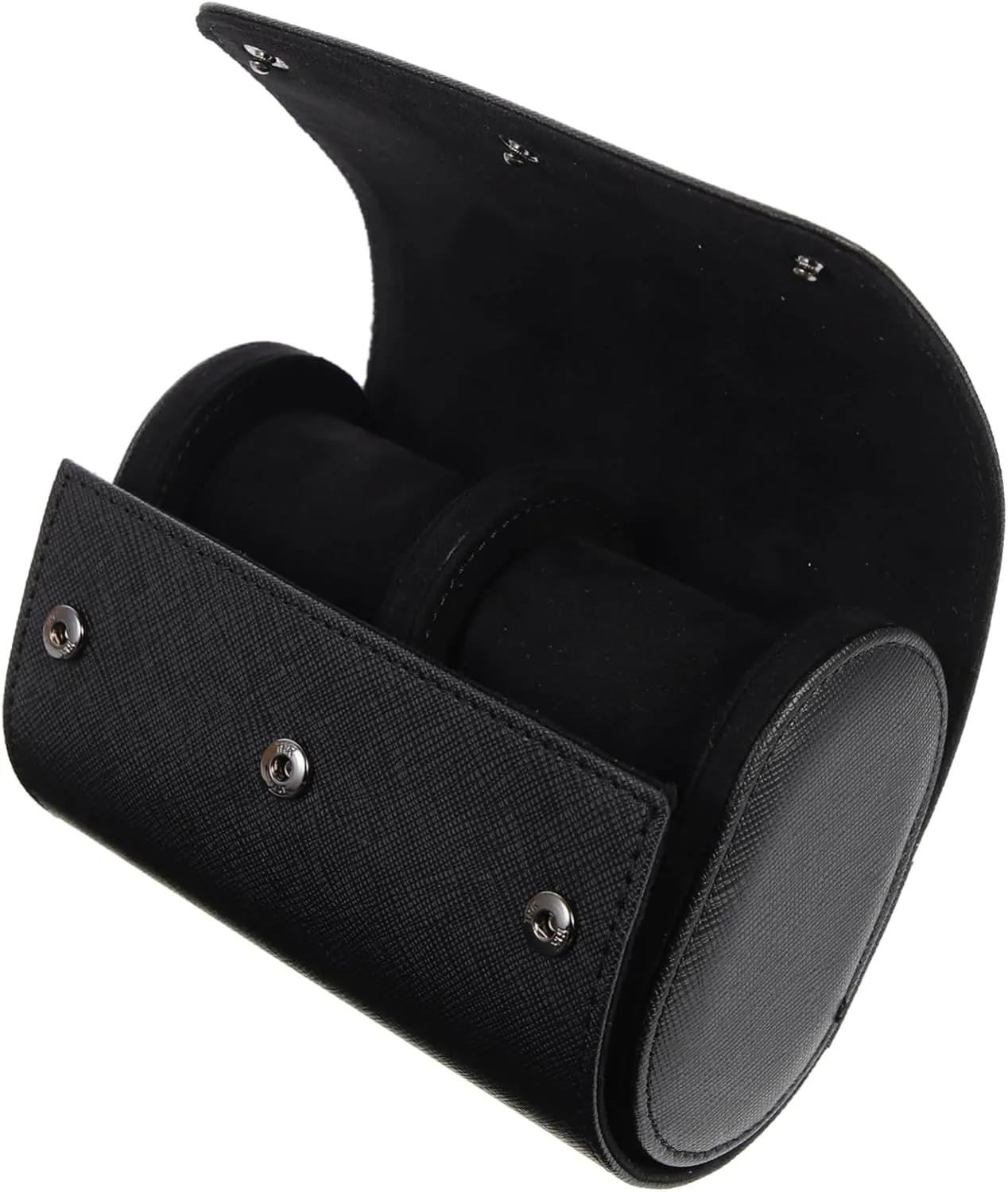 BESPORTBLE Pu Leather Watch Storage Case Slot Elegant Watch Organizer for Home Travel Jewelry Display Box for Men Women Compact Design
