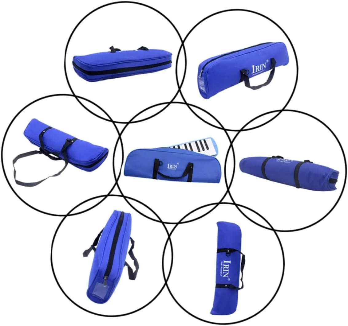 BESTonZON 3pcs 32 File Folder Study Materials Melodica Storage Bag Pianos for Kids Suitcase Backpack Handbag Organizer Harmonica Bag Instruments for Kids Human Design Child Keyboard Blowpipe