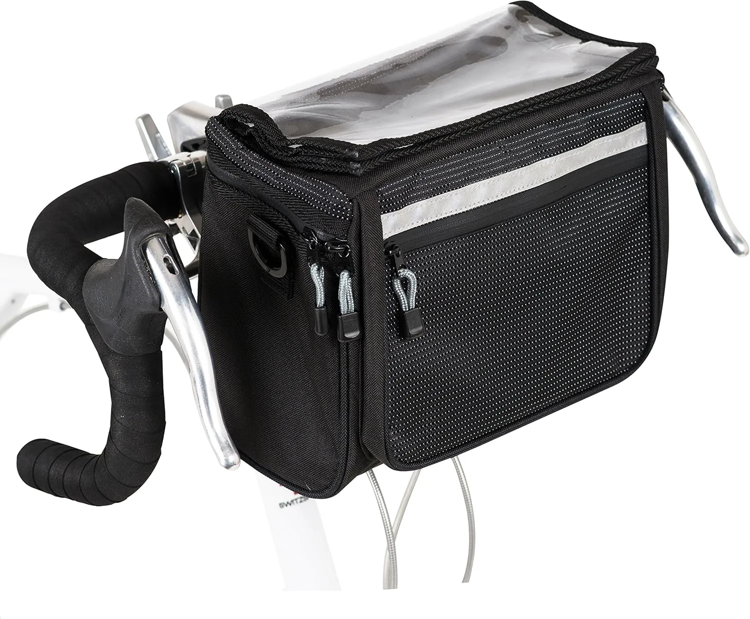 BIKE EQUIP OGNS-G401BK One-Touch Detachable Bracket Front Bag [Equipped with Nifco Handle Mount Bracket]